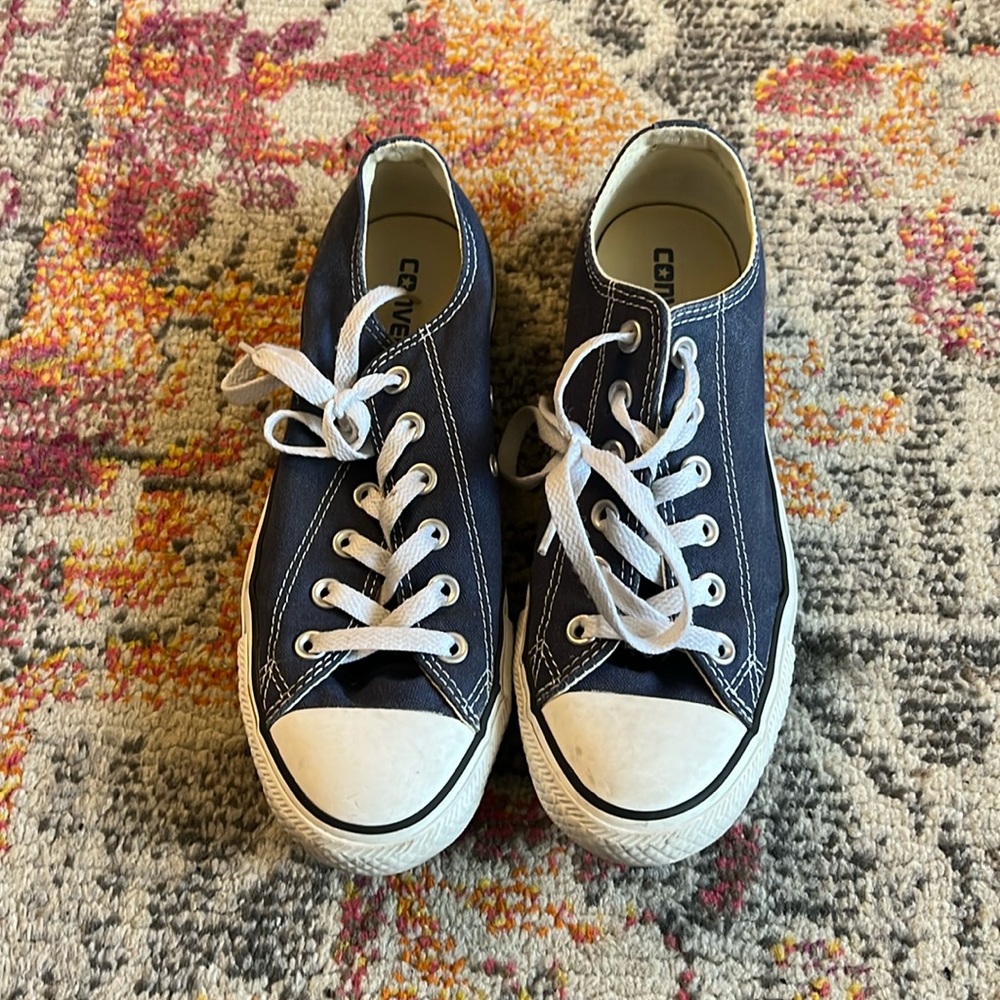 Converse women’s chuck taylor low top All-Star sneaker shoes blue navy 8